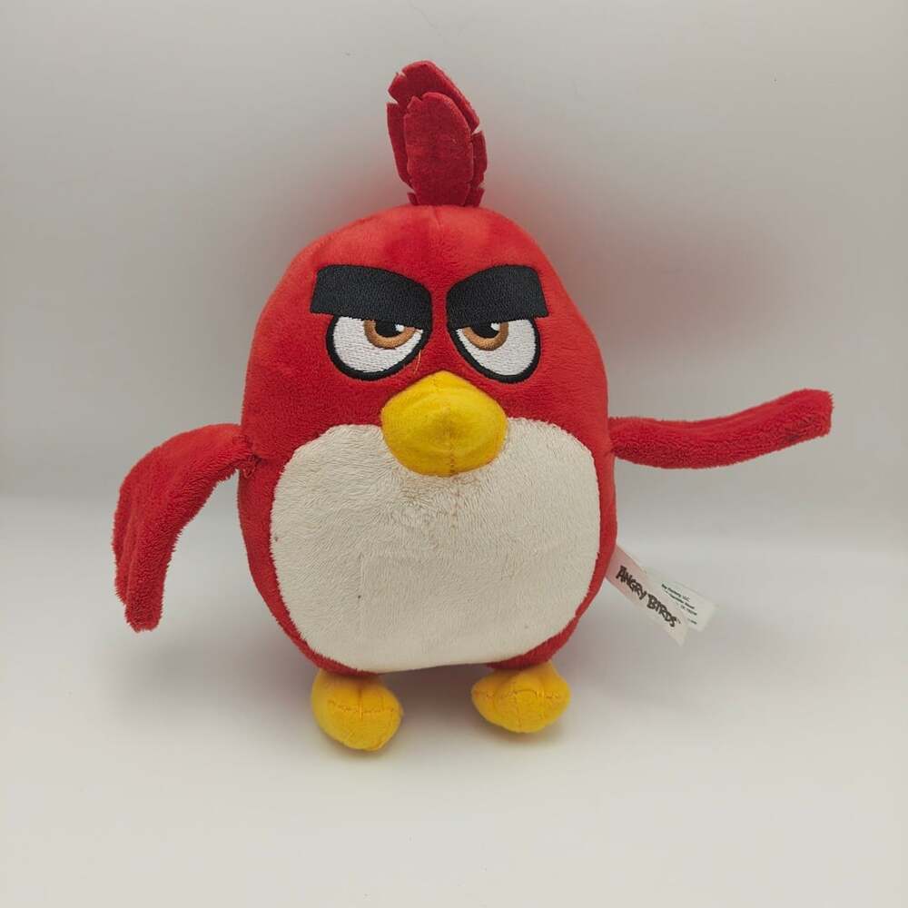 Angry Birds Red Plush Toy 8" Stuffed Animal 2019 Rovio Toy Factory Game